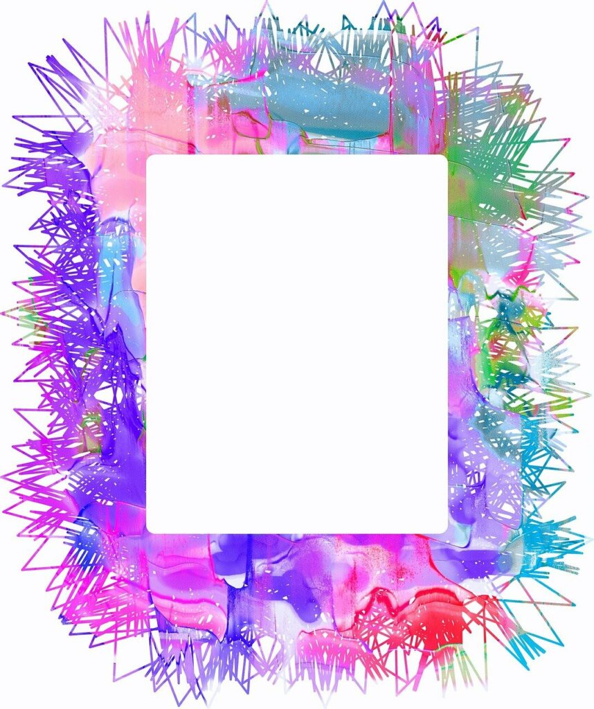 Cadre fait avec des coups de crayon pour figurer que la douleur entre toujours dans une histoire unique.